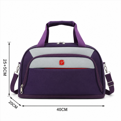 KHIVA Sac de voyage extensible, 40 x 20 x 25 cm, Oxford, violet