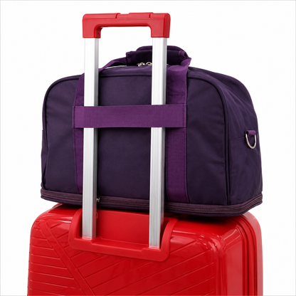 KHIVA Sac de voyage extensible, 40 x 20 x 25 cm, Oxford, violet