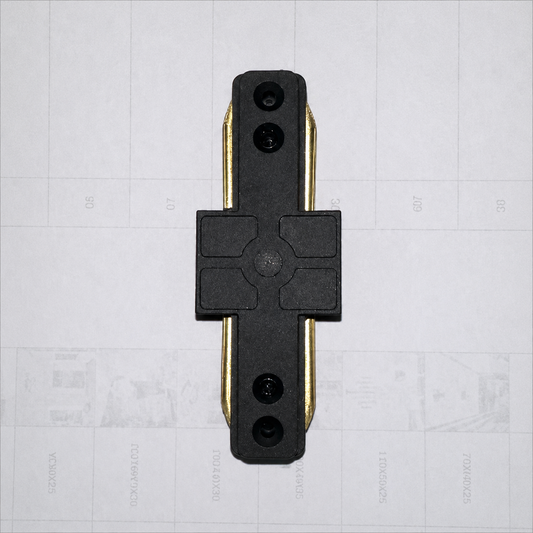 Connecteur de rail SN203BK, 9x3,5x1,5cm, Plastique et Cuivre, Noir