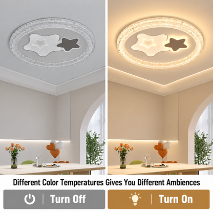 Lustre LED SKYForma Nexen, 61W, Lumière froide/chaude/neutre, Noir