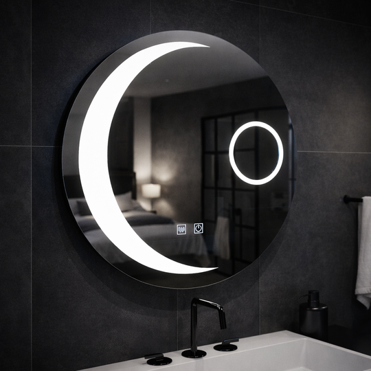 Miroir rond LED, 70 cm, Orbis Touch, système anti-buée, miroirs à intensité variable Korman E Default Title Alessandro Design