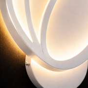 Applique LED Tulip 16W, Lumière Froide/Chaude/Neutre 3000K/4000K/6000K, Blanc, Métal et Acrylique
