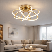Lustre LED avec télécommande LT770/500GD, 45W, lumière chaude/froide/neutre 3000K/4000K/6000K, variable, métal Aurium