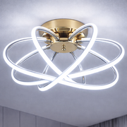 Lustre LED avec télécommande LT770/500GD, 45W, lumière chaude/froide/neutre 3000K/4000K/6000K, variable, métal Aurium