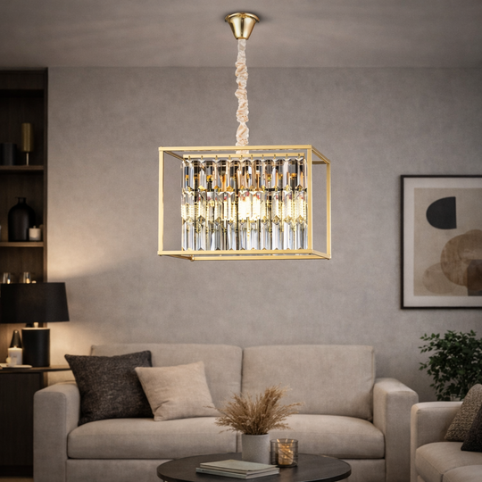 Candélabre Petito Cristal, 1676/350, 3xE14, Or brillant, Hauteur réglable, Candélabre Cristal en métal et cristal Titre par défaut Alessandro Design