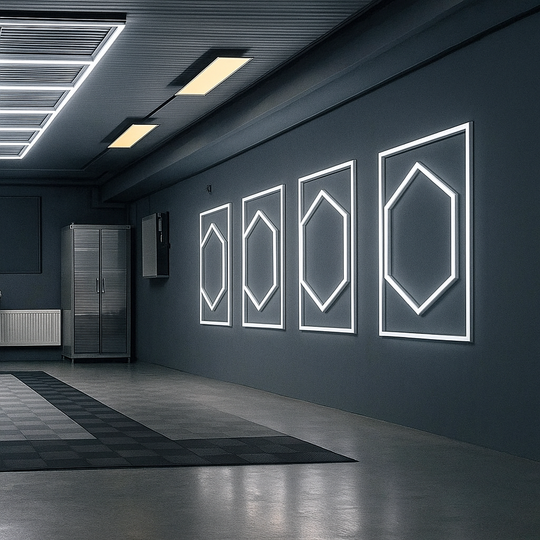 Applique murale LED Hexagone Nid d'Abeille 1050mm X 1200mm