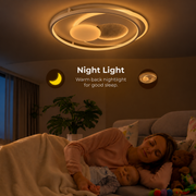 Lustre LED avec télécommande ISTARAVSHAN, Forme Ronde, 86W, Lumière Froide/Chaude/Neutre, Dimmable, Blanc