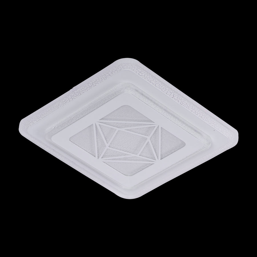 Lustre LED Ambre, 30W, Blanc, Acrylique, 4000K