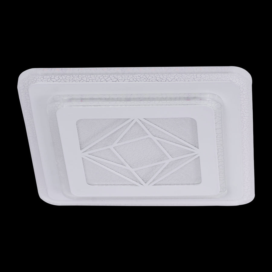 Lustre LED Ambre, 30W, Blanc, Acrylique, 4000K