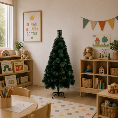 Sapin artificiel MANIITSOQ, 150 cm, 130 pointes, support métallique, vert