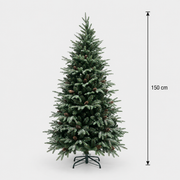 Decorațiune Brad Artificial QAANAAQ, 150 cm, 523 vârfuri, Plastic, Verde