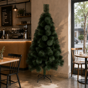 Decorațiune Brad Artificial MANIITSOQ, 210 cm, 280 vârfuri, Suport Metalic, Plastic, Verde