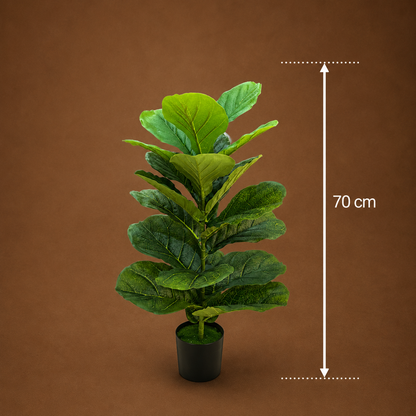 Decorațiune Smochin, Plastic, 70 cm, Verde