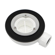 Receveur de douche carré 90x90 cm, slim 3 cm, blanc brillant