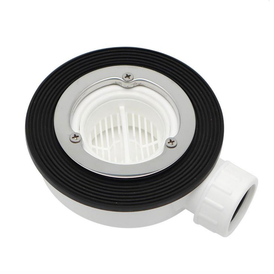 Receveur de douche carré 90x90 cm, slim 3 cm, blanc brillant