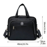 Sacoche professionnelle pour ordinateur portable ASTANA, 40x20x30cm, Oxford, Noir