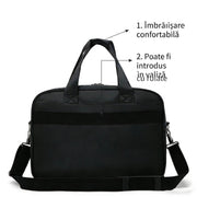 Sacoche professionnelle pour ordinateur portable ASTANA, 40x20x30cm, Oxford, Noir