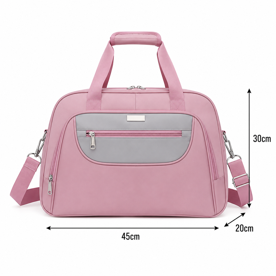 AKTAU Sac de Voyage, 45x20x30 cm, Oxford, Rose
