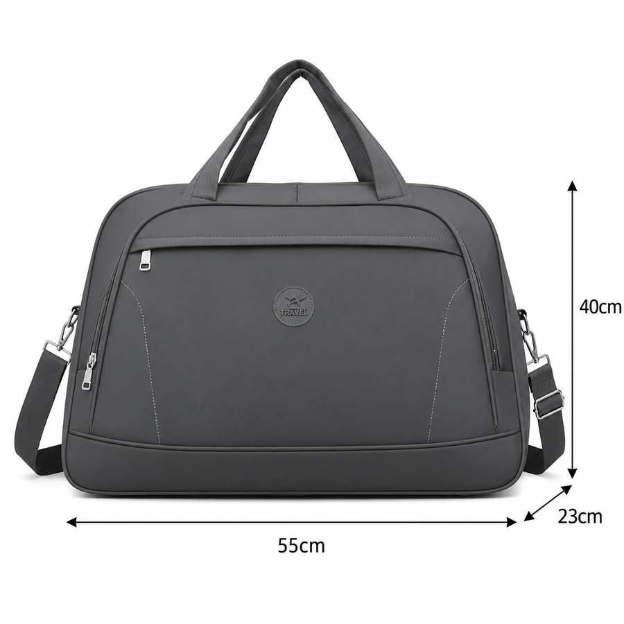 ATYRAU Sac de voyage, 50x23x40 cm, Oxford, Gris