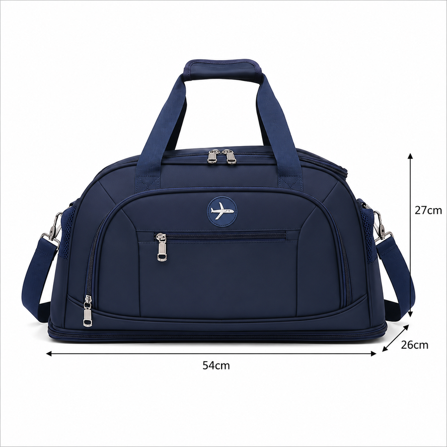 KARAGANDA Sac de Voyage, 54x26x27 cm, Oxford, Bleu