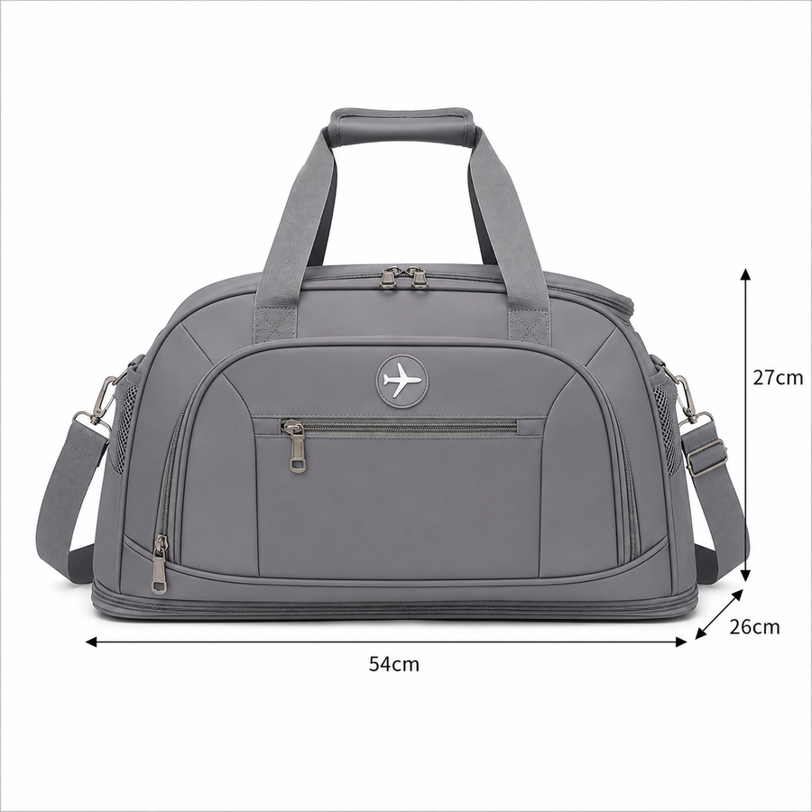 KARAGANDA Sac de Voyage, 54x26x27 cm, Oxford, Gris