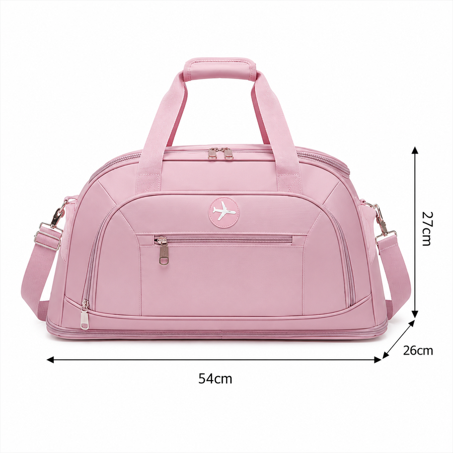 KARAGANDA Sac de Voyage, 54x26x27 cm, Oxford, Rose