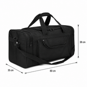 KOSTANAY Sac de voyage, 80x35x38 cm, Oxford, Noir