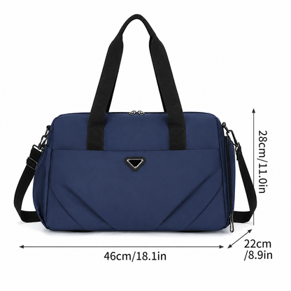 SHYMKENT Sac de voyage, 46x22x28cm, Oxford, Bleu