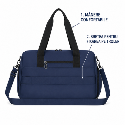 SHYMKENT Sac de voyage, 46x22x28cm, Oxford, Bleu