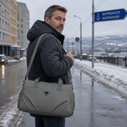 SHYMKENT Sac de voyage, 46x22x28cm, Oxford, gris vert