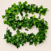 Ghirlandă Artificială din Iederă, 12 Ramuri x 72 Frunze, Verde