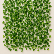 Guirlande de lierre artificiel, 12 branches x 72 feuilles, vert