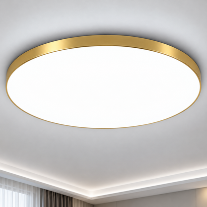 Plafonnier LED SOLIS 27cm 20W Lumière Froide Or