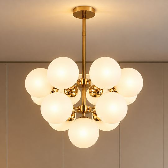 ORBS Magno Lustre Classique, 56 cm, 13xE27, Globes, Or