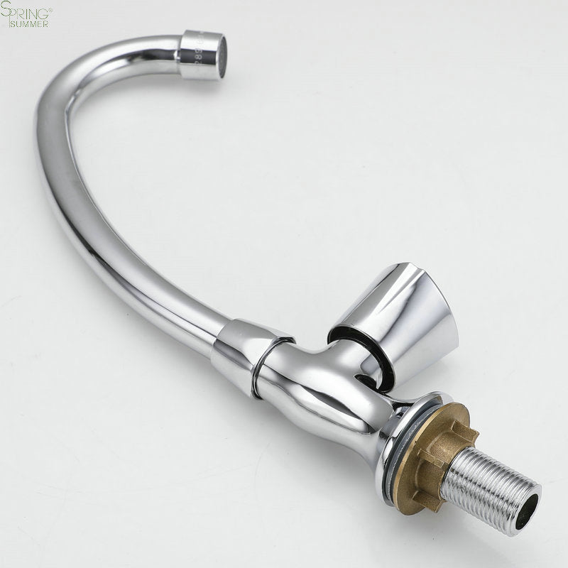 Robinet d'eau froide avec bec rotatif, chromé, AR003