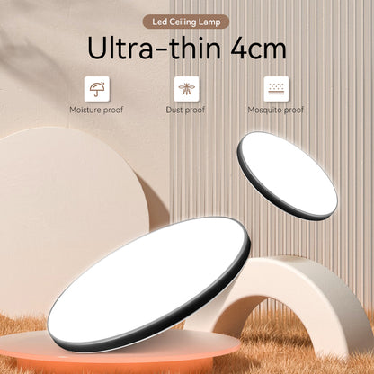 Plafonnier LED SOLIS 47cm 48W Lumière Froide Noir