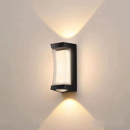 Applique murale d'extérieur LED AX150BK 7W Noir Appliques d'extérieur Default Title Alessandro Design