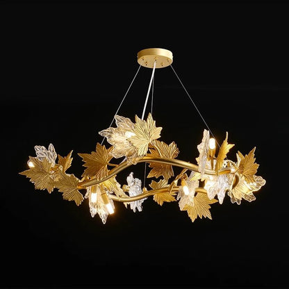 Lustre moderne, CM260/800GD, 8xE14, diamètre 80 cm, doré, hauteur réglable, métal et cristaux