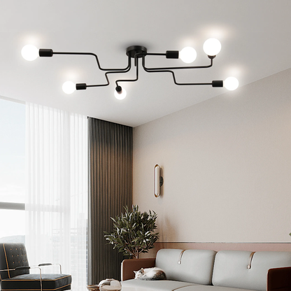 MODERNIST Hexa 6 Lustre, 6x E27, Noir, Design Moderne