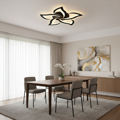Lustre LED LT660/5BK, 5 éléments, 54W, lumière 3000/4000/6000K, noir, hauteur réglable