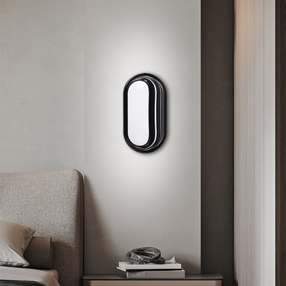 Applique murale extérieure LED AX322/270BK, 24W, Lumière chaude 3000k, IP65, Noir et Blanc