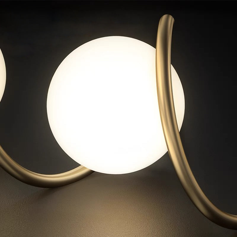 LOFT Haven Lustre, 3x G9, Or Blanc, Métal, Hauteur réglable, Moderne