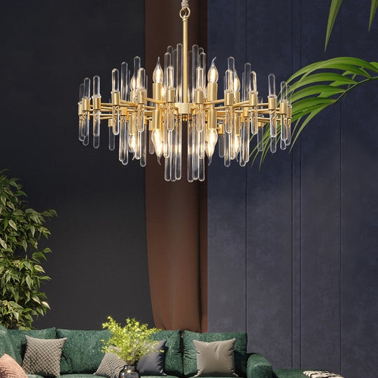 Lustre en cristal CC850/620GD, 10xE14, 62X45cm, hauteur réglable, or brillant, design élégant, lustres en cristal et métal par défaut Titre Alessandro Design