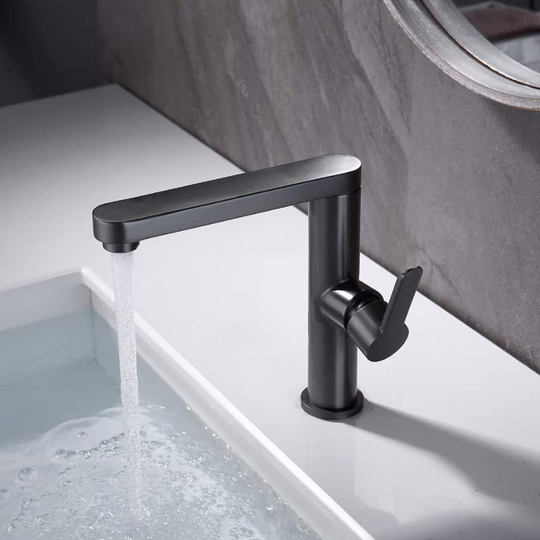 Robinet d'évier, sanitaire en laiton, noir, 9107H robinets de cuisine titre par défaut Alessandro Design