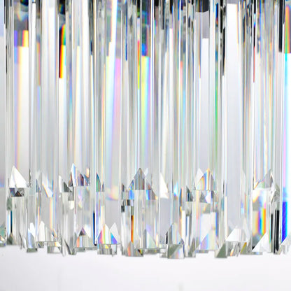 Lustre en cristal BLOIS Eleganza 8xE14, diamètre 49cm, noir, hauteur réglable