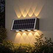 Applique d'extérieur LED Solaris, 8 sources lumineuses, Lumière chaude, Noir