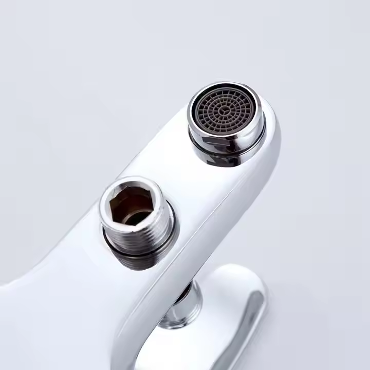 Mitigeur de baignoire, pomme de douche et flexible inclus, alliage, cartouche céramique, chrome, CD001