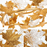 Lustre moderne, CM260/800GD, 8xE14, diamètre 80 cm, doré, hauteur réglable, métal et cristaux