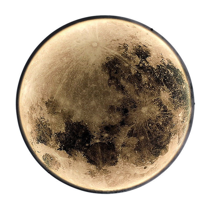 Applique Murale LED Décorative Luna 83W Diamètre 120CM Lumière Froid/Neutre/Chaude Noir