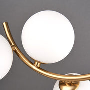 Lustre LOFT Atrium, 3x G9, or blanc, métal, hauteur réglable